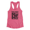 Never Forget Women's Racerback Tank Vintage Pink | Funny Shirt from Famous In Real Life