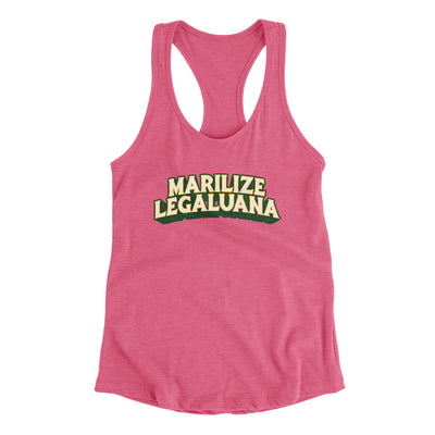 Marilize Legaluana Women's Racerback Tank Vintage Pink | Funny Shirt from Famous In Real Life