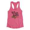 Actually This Is My First Rodeo Funny Women's Racerback Tank Vintage Pink | Funny Shirt from Famous In Real Life