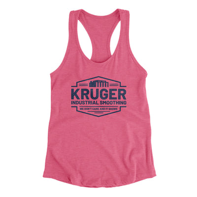 Kruger Industrial Smoothing Women's Racerback Tank Vintage Pink | Funny Shirt from Famous In Real Life