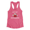 Lets Get Ho Ho Hammered Women's Racerback Tank Vintage Pink | Funny Shirt from Famous In Real Life