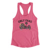 Only Fans Women's Racerback Tank Vintage Pink | Funny Shirt from Famous In Real Life