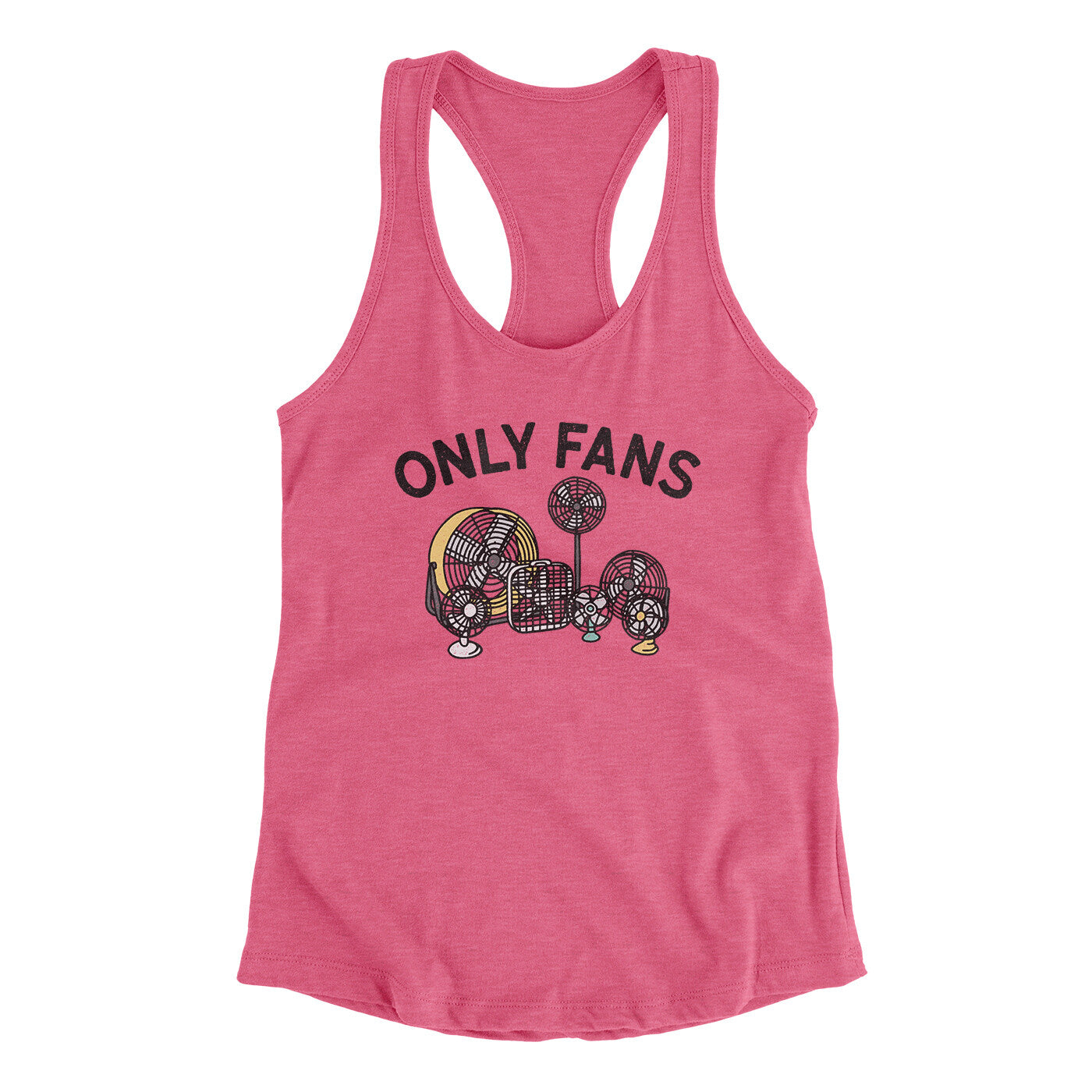 Only Fans Women's Racerback Tank | Funny Shirt from Famous In Real Life