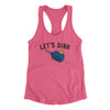 Let’s Dink Women's Racerback Tank Vintage Pink | Funny Shirt from Famous In Real Life