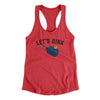 Let’s Dink Women's Racerback Tank Vintage Red | Funny Shirt from Famous In Real Life