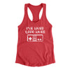 I’ve Lived 1000 Lives Women's Racerback Tank Vintage Red | Funny Shirt from Famous In Real Life