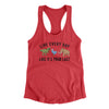 Live Every Day Like It’s Your Last Women's Racerback Tank Vintage Red | Funny Shirt from Famous In Real Life
