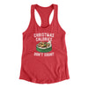 Christmas Calories Don’t Count Women's Racerback Tank Vintage Red | Funny Shirt from Famous In Real Life