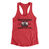 Woodsboro Horror Film Club Women's Racerback Tank Vintage Red | Funny Shirt from Famous In Real Life