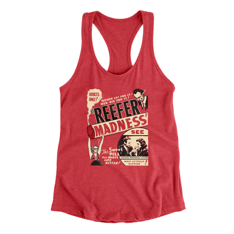 Reefer Madness Women's Racerback Tank | Funny Shirt from Famous In Real Life