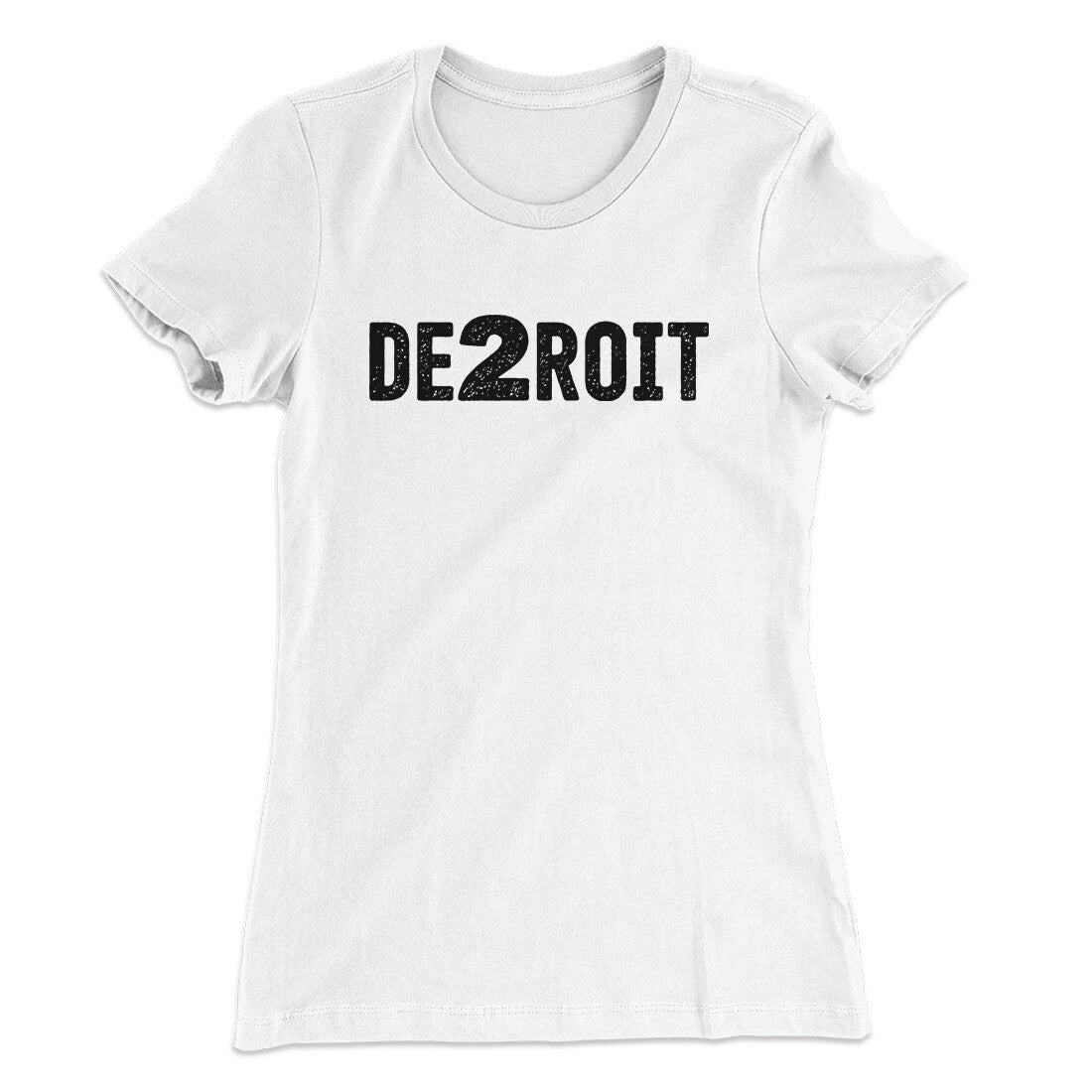 De2Roit Women's T-Shirt White | Funny Shirt from Famous In Real Life