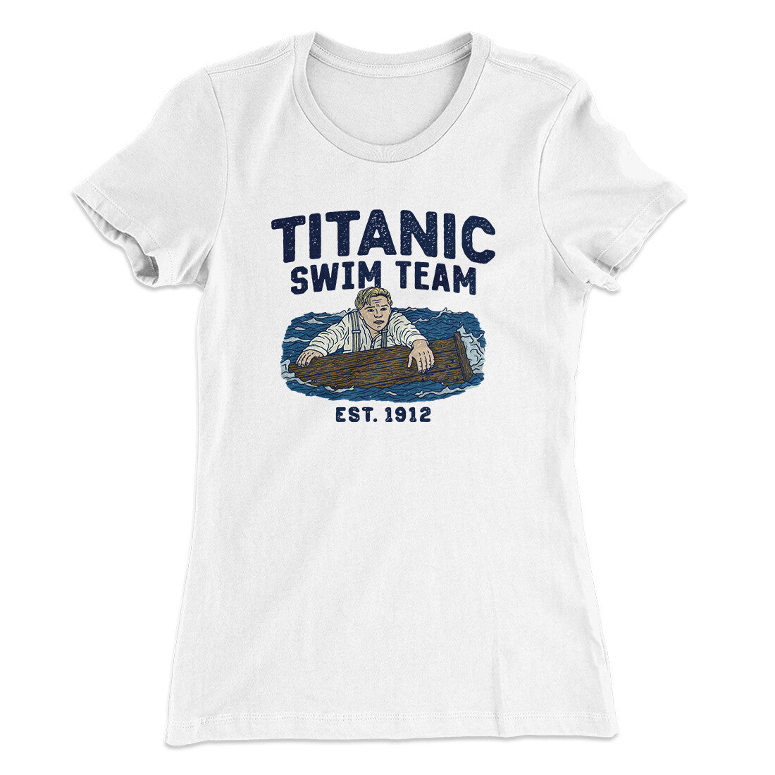 Titanic Swim Team Women's T-Shirt White | Funny Shirt from Famous In Real Life