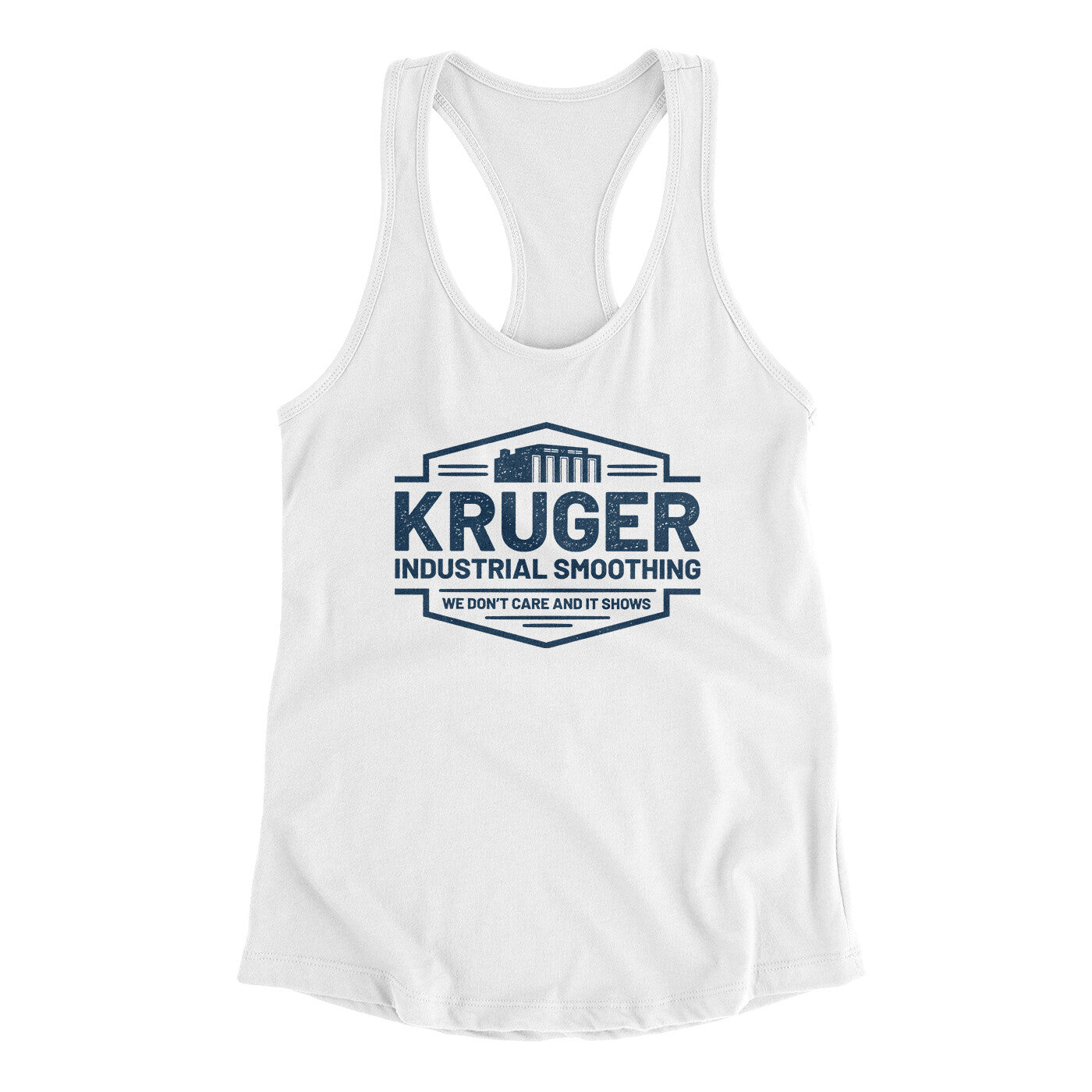 Kruger Industrial Smoothing Women's Racerback Tank | Funny Shirt from Famous In Real Life