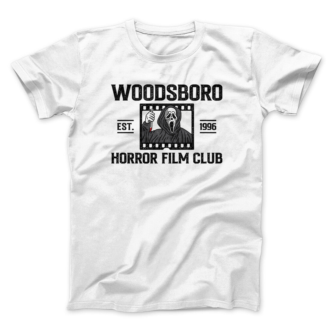Woodsboro Horror Film Club Funny Movie Men/Unisex T-Shirt | Funny Shirt from Famous In Real Life