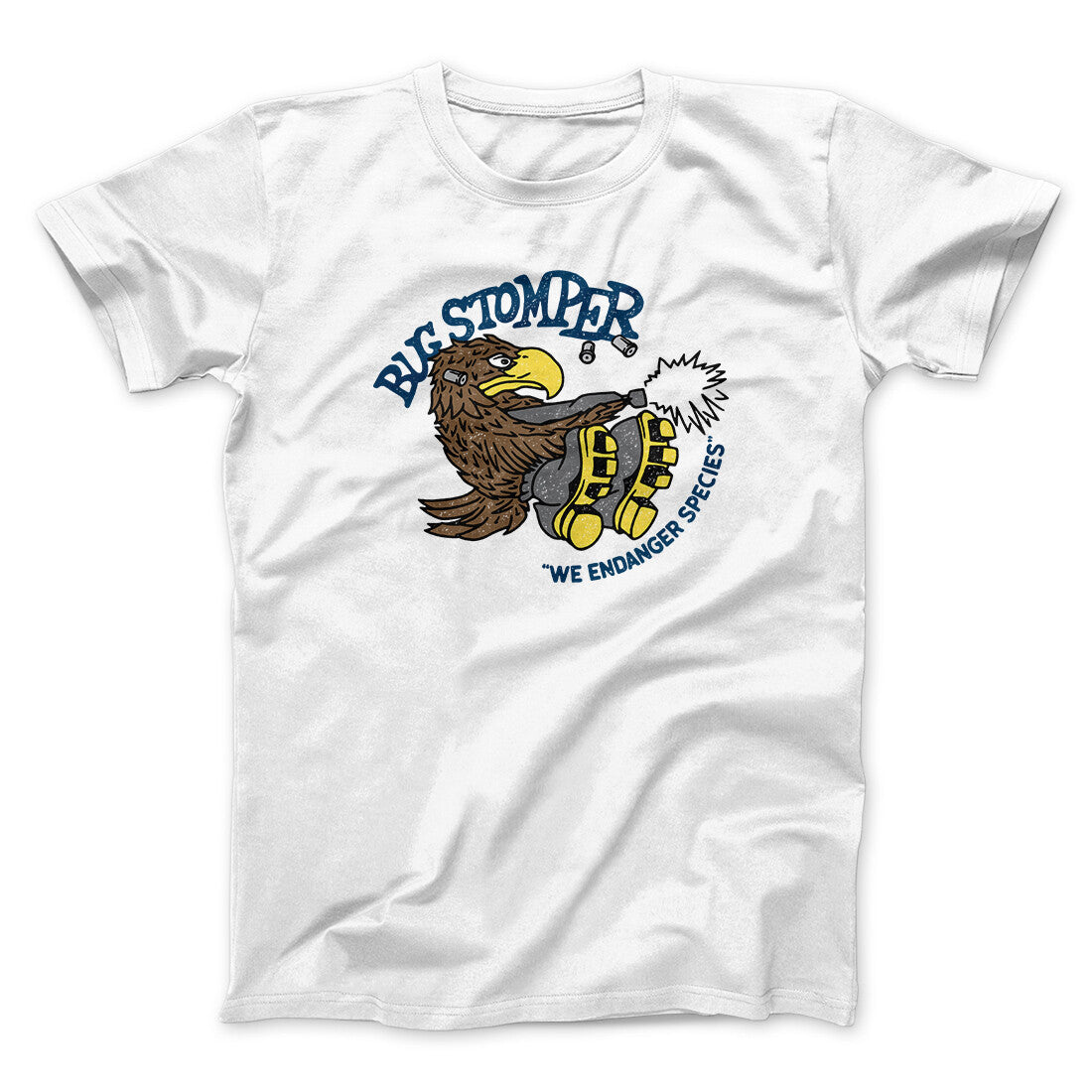Bug Stomper Men/Unisex T-Shirt White | Funny Shirt from Famous In Real Life