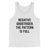 Negative Ghostrider The Pattern Is Full Funny Movie Men/Unisex Tank Top White | Funny Shirt from Famous In Real Life