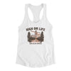 High On Life And Also Drugs Women's Racerback Tank White | Funny Shirt from Famous In Real Life