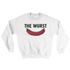 The Wurst Ugly Sweater White | Funny Shirt from Famous In Real Life