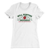 Will Hunting Orchards Women's T-Shirt White | Funny Shirt from Famous In Real Life