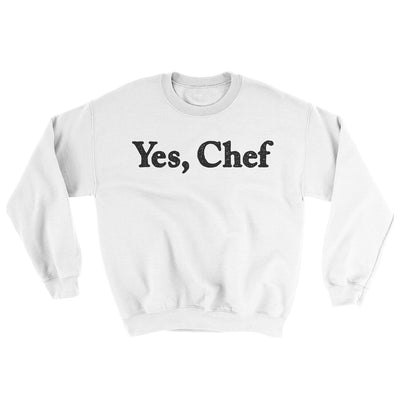 Yes Chef Ugly Sweater White | Funny Shirt from Famous In Real Life