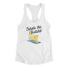 Exhale The Bullshit Women's Racerback Tank White | Funny Shirt from Famous In Real Life