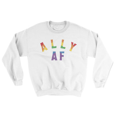 Ally Af Ugly Sweater White | Funny Shirt from Famous In Real Life