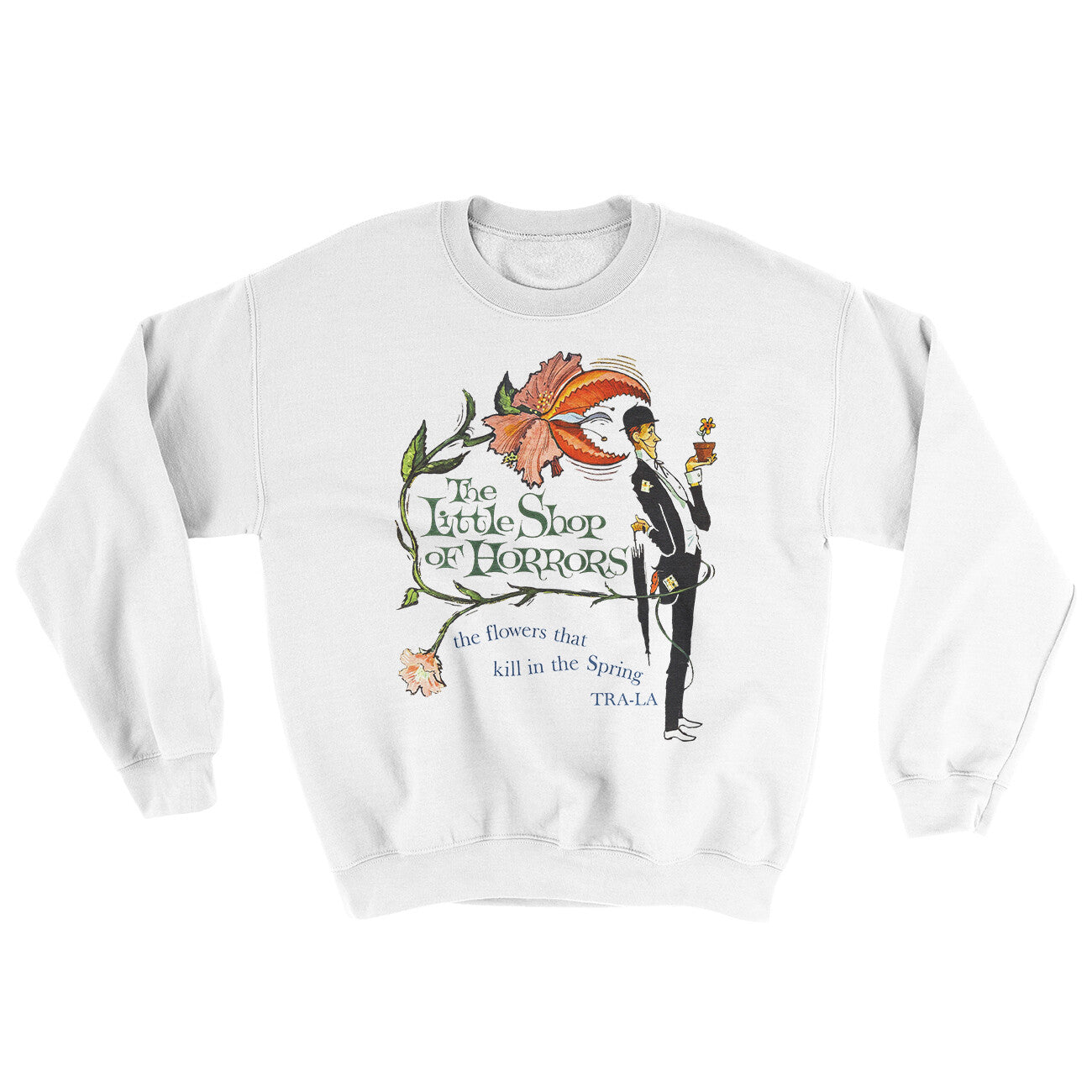 Little Shop Of Horrors Ugly Sweater White | Funny Shirt from Famous In Real Life