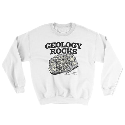 Geology Rocks Ugly Sweater White | Funny Shirt from Famous In Real Life