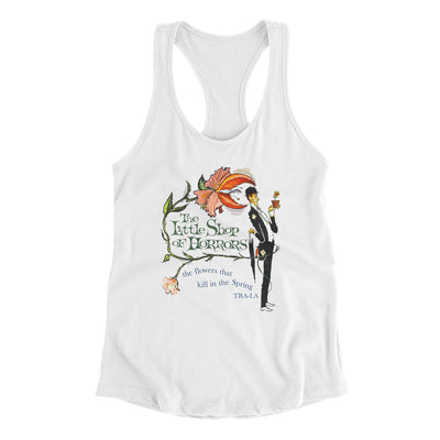Little Shop Of Horrors Women's Racerback Tank White | Funny Shirt from Famous In Real Life