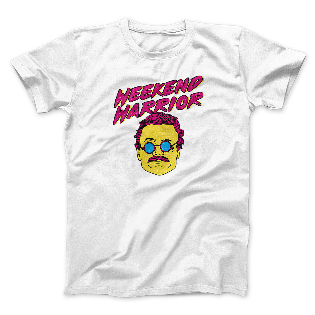 Weekend Warrior Funny Movie Men/Unisex T-Shirt White | Funny Shirt from Famous In Real Life