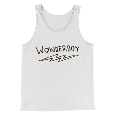 Wonderboy Men/Unisex Tank Top White | Funny Shirt from Famous In Real Life