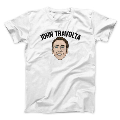John Travolta Funny Movie Men/Unisex T-Shirt White | Funny Shirt from Famous In Real Life