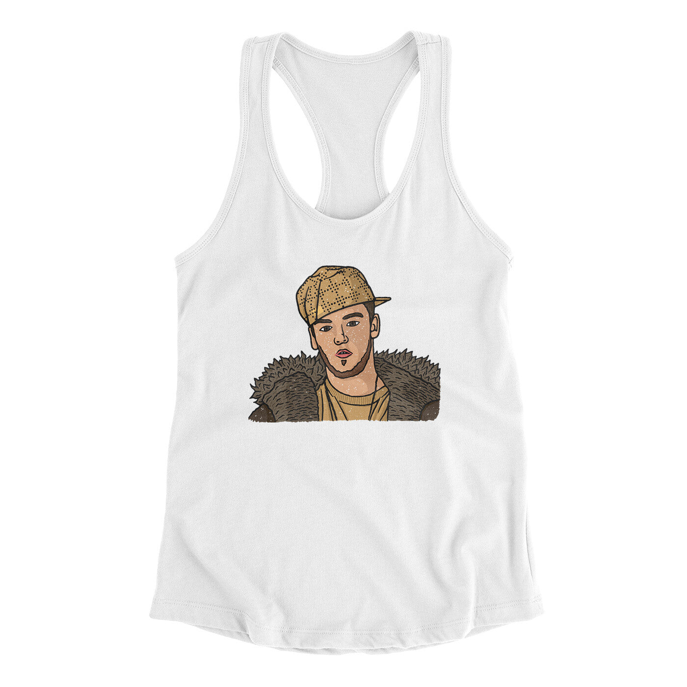 Scumbag Steve Meme Funny Women's Racerback Tank White | Funny Shirt from Famous In Real Life