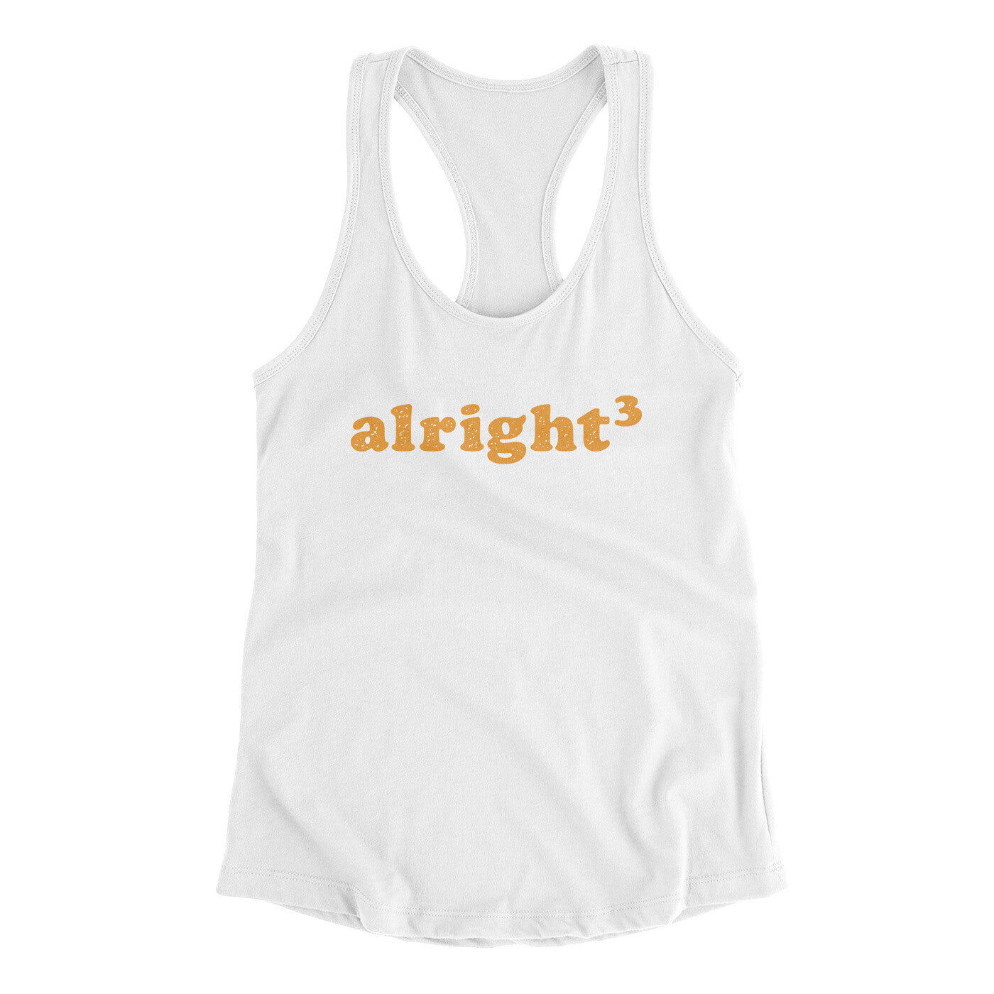 Alright Cubed Women's Racerback Tank | Funny Shirt from Famous In Real Life