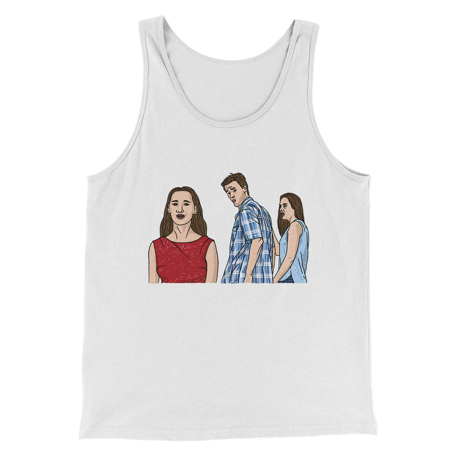 Distracted Boyfriend Meme Funny Men/Unisex Tank Top | Funny Shirt from Famous In Real Life
