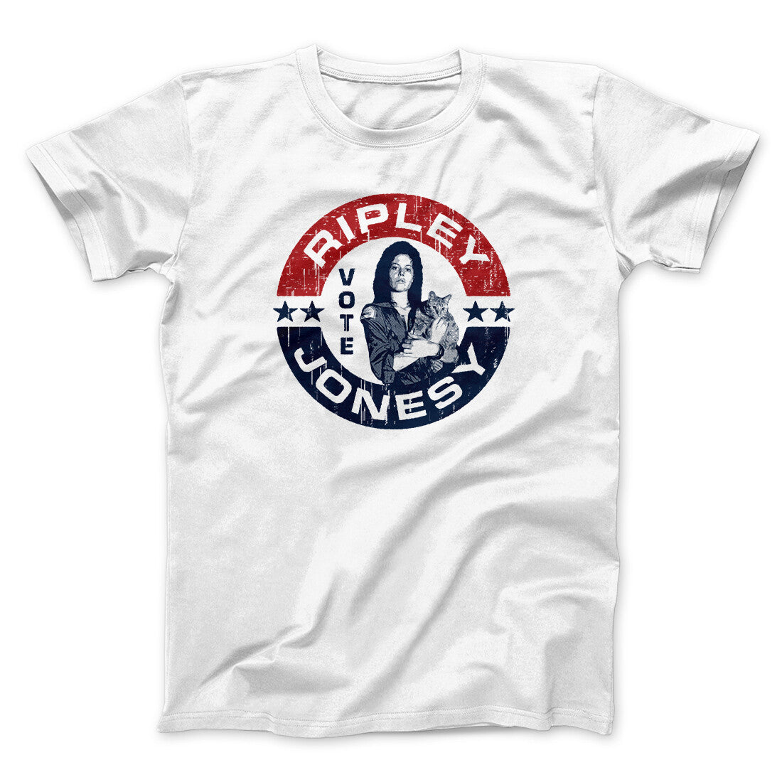 Vote Ripley Jonesy Men/Unisex T-Shirt White | Funny Shirt from Famous In Real Life