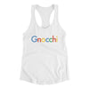 Gnocchi Women's Racerback Tank White | Funny Shirt from Famous In Real Life