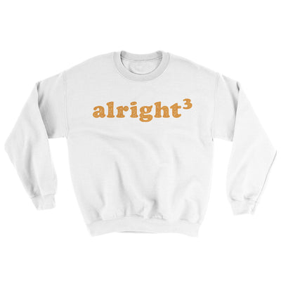 Alright Cubed Ugly Sweater White | Funny Shirt from Famous In Real Life