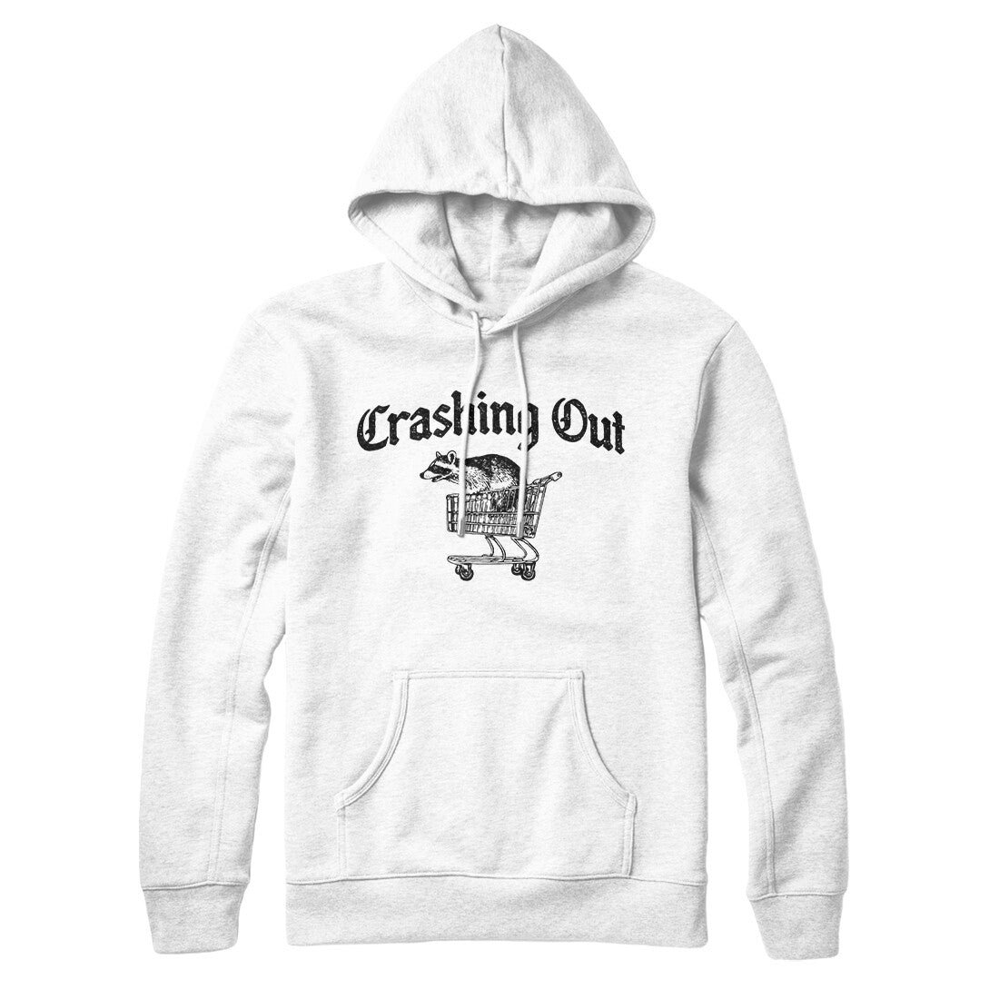 Crashing Out Hoodie White | Funny Shirt from Famous In Real Life