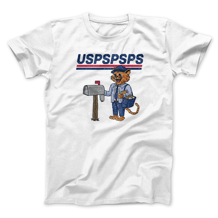 Uspspsps Men/Unisex T-Shirt White | Funny Shirt from Famous In Real Life