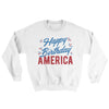 Happy Birthday America Ugly Sweater White | Funny Shirt from Famous In Real Life