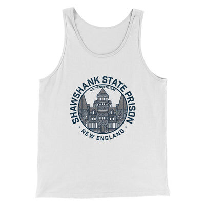 Shawshank State Prison Funny Movie Men/Unisex Tank Top White | Funny Shirt from Famous In Real Life