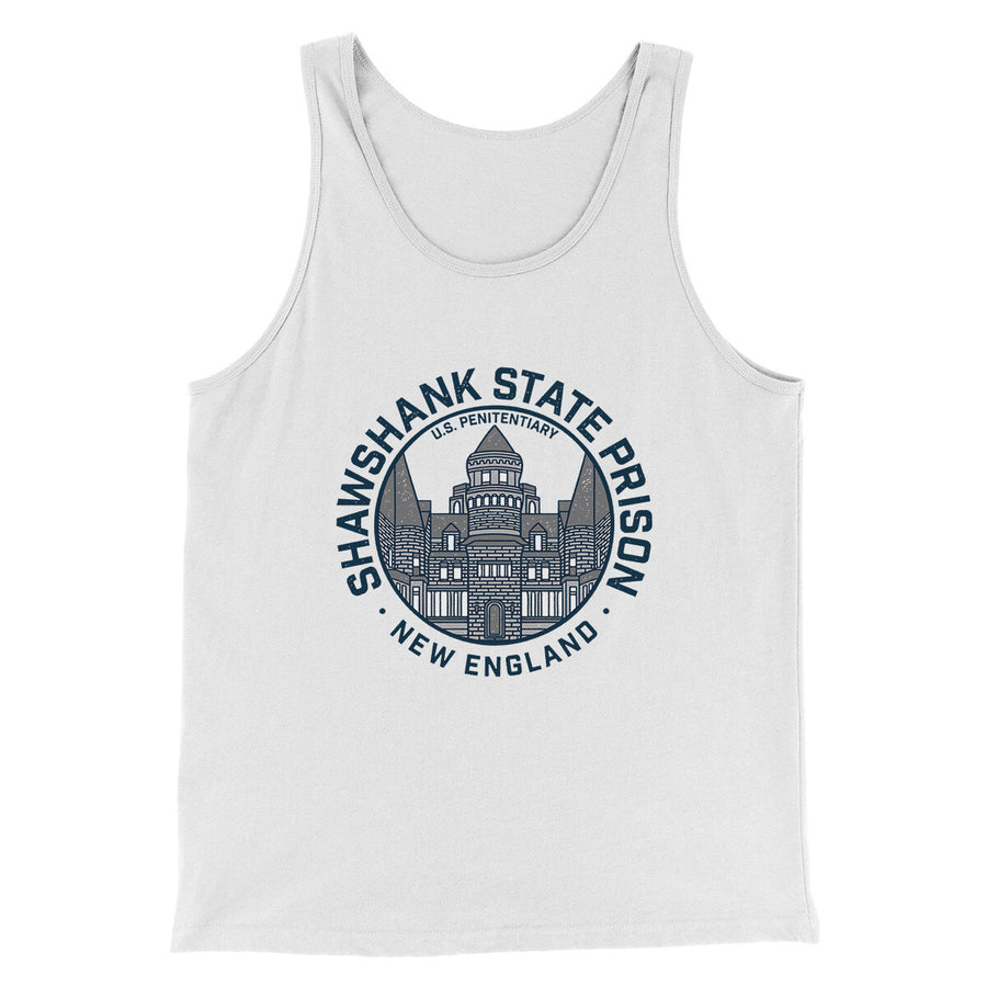 Shawshank State Prison Funny Movie Men/Unisex Tank Top White | Funny Shirt from Famous In Real Life