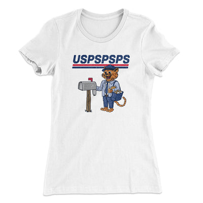 Uspspsps Women's T-Shirt White | Funny Shirt from Famous In Real Life