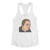 Bulging Forehead Vein Guy Meme Funny Women's Racerback Tank White | Funny Shirt from Famous In Real Life