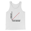 Fuck Around And Find Out Men/Unisex Tank Top White | Funny Shirt from Famous In Real Life