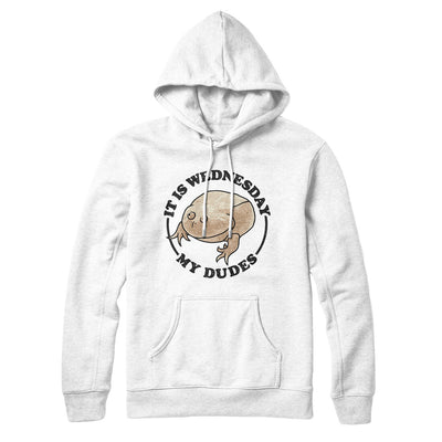 It Is Wednesday My Dudes Hoodie White | Funny Shirt from Famous In Real Life