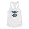 Overstimulated And Horny Women's Racerback Tank White | Funny Shirt from Famous In Real Life
