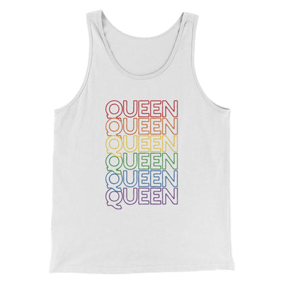 Queen Men/Unisex Tank Top White | Funny Shirt from Famous In Real Life