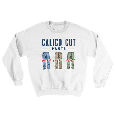 Calico Cut Pants Ugly Sweater White | Funny Shirt from Famous In Real Life